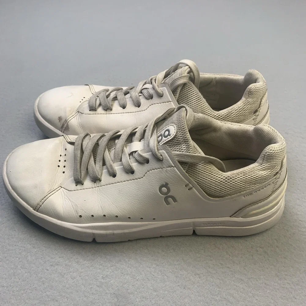 On The Roger Advantage Shoes Womens Size 8.5 White Tennis Sneakers 48.99452